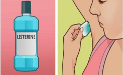 Une boule de coton imbibé de Listerine sur les aisselles pour un résultat surprenant