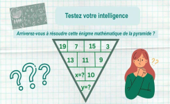 Testez votre intelligence : Arriverez-vous à résoudre cette énigme mathématique de la pyramide ?