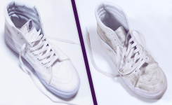 Astuce simple pour nettoyer vos chaussures blanches
