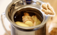 Thé au gingembre : dissout les calculs rénaux, nettoie le foie renforce le système immunitaire