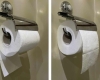 Votre façon d'accrocher le papier toilette révèle peut-être un trait de votre personnalité