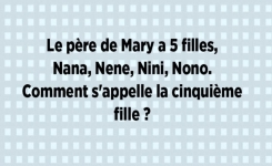 Pouvez-vous répondre à cette énigme qu'une personne sur 50 peut résoudre ?