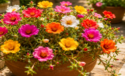 Le pourpier à grandes fleurs : la plante qui résiste aux fortes chaleurs et fleurit tout l'été