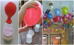Astuce pour gonfler des ballons flottants sans hélium. Incroyable!
