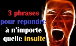 # 3 phrases pour répondre à n’importe quelle insulte