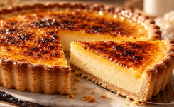 Tarte crème brûlée à la vanille gourmande