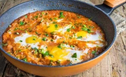 Recette Oeufs a La Tomate Aux Poêle