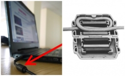 A quoi sert le cylindre au milieu du câble du chargeur de l’ordinateur ?
