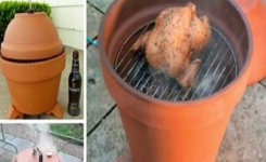 Voici comment faire un fumoir extérieur dans un pot en terre cuite… facile !