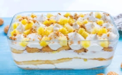 Tiramisu exotique à l'ananas et au citron vert : frais, léger et gourmand