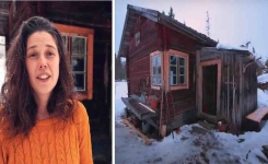 Elle vit depuis 9 ans dans une cabane dans la forêt en Suède | Visite à domicile