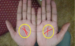 Seulement 3% des personnes ont la lettre X sur leurs deux mains, la signification de ce X