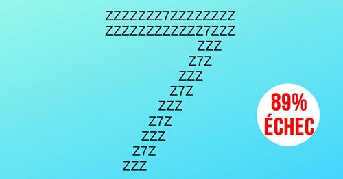 Combien de « 7 » voyez-vous dans l’image ?