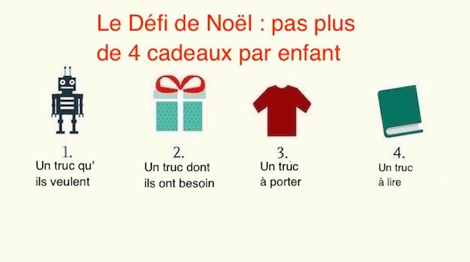 Relevez le Défi de Noël : Pas Plus de 4 Cadeaux Par Enfant