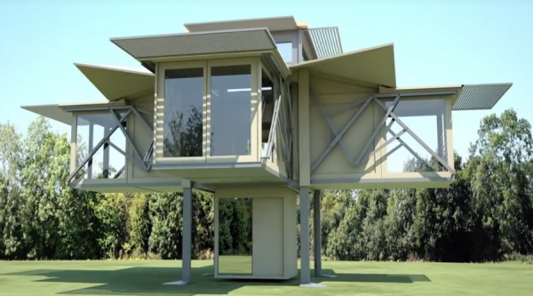 Une maison mobile et autonome qui s’installe toute seule en 8 minutes