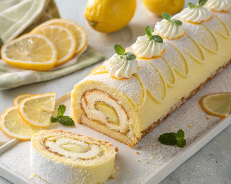 Délice de Noël : Bûche au Citron et Mascarpone