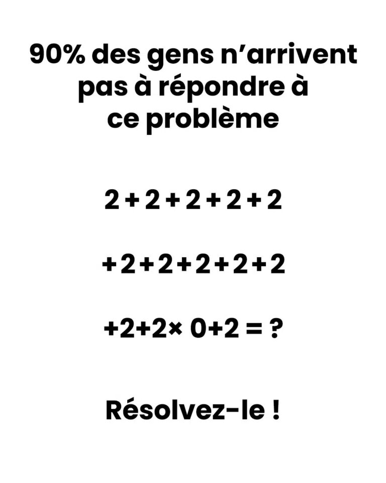 Seuls 10 % des adultes trouvent la bonne réponse à ce calcul simple… et vous ?