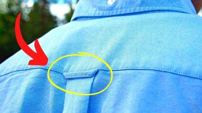 Mais à quoi sert vraiment la boucle dans le dos des chemises ?