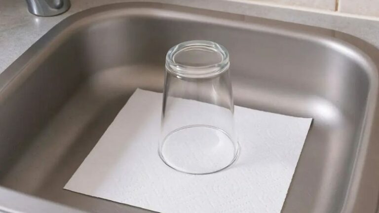 Pourquoi il faut toujours laisser un verre et du papier dans l’évier avant de partir en vacances