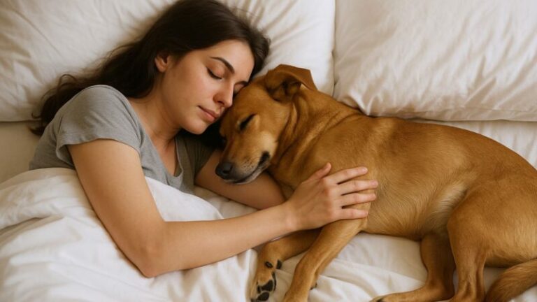 Les personnes qui dorment avec leurs animaux de compagnie ont ces 4 caractéristiques selon les psychologues