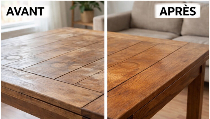 ? Astuce simple qui redonne vie à vos meubles en bois