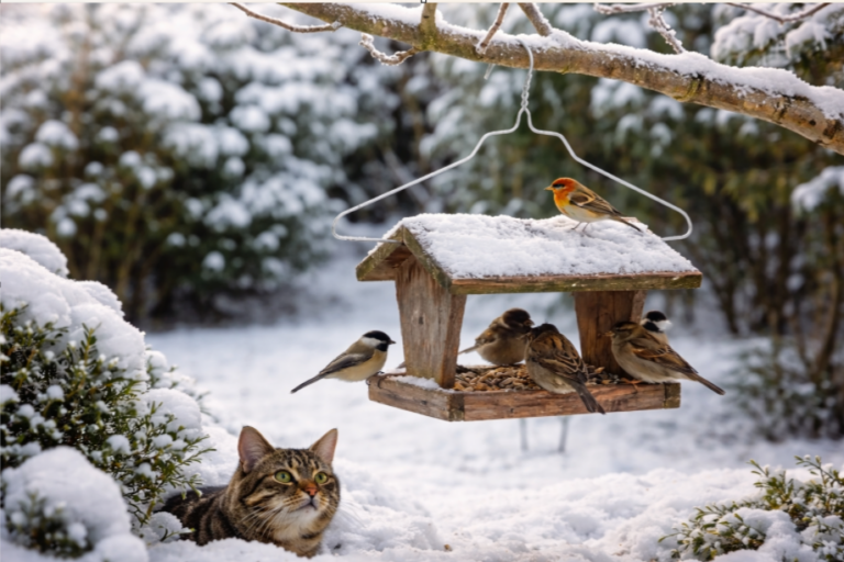 Cet objet en métal de votre placard sauve les oiseaux du froid et des chats cet hiver, surtout au jardin ou au balcon