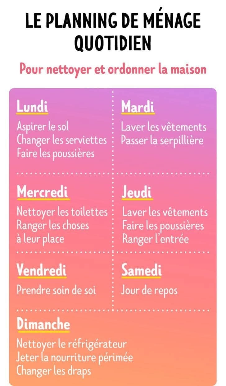Comment rendre son planning de ménage vraiment efficace (et beaucoup plus facile)