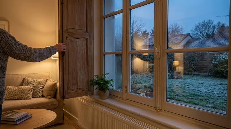 Pourquoi fermer les volets avant la tombée de la nuit en hiver ?