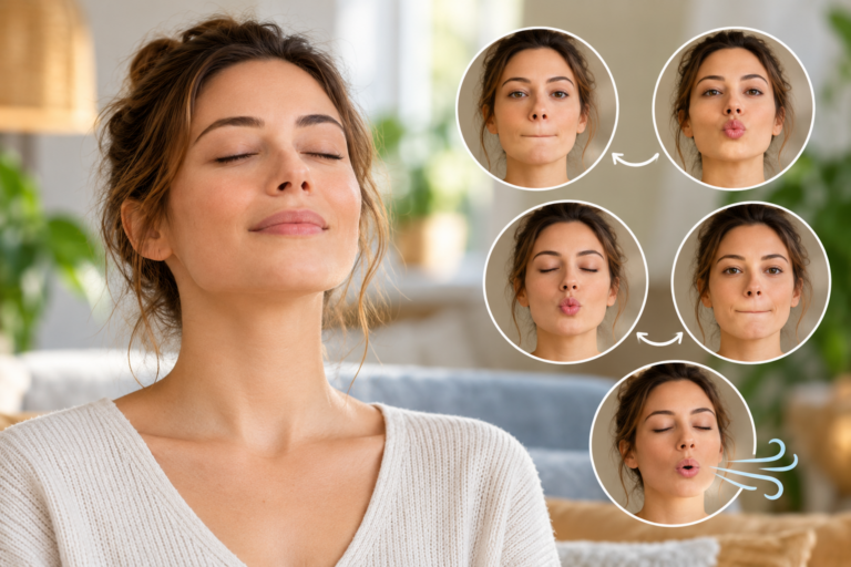 exercice lèvres anxiété