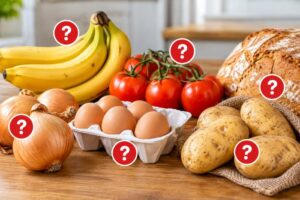 aliments que beaucoup de personnes conservent au mauvais endroit