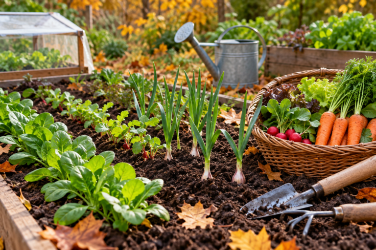 Que semer et planter en octobre : guide semaine par semaine pour le potager