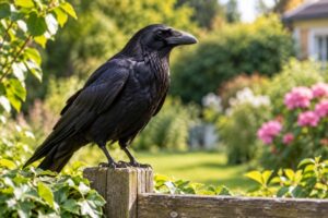 Ce que signifie réellement la présence d'un corbeau dans votre jardin.